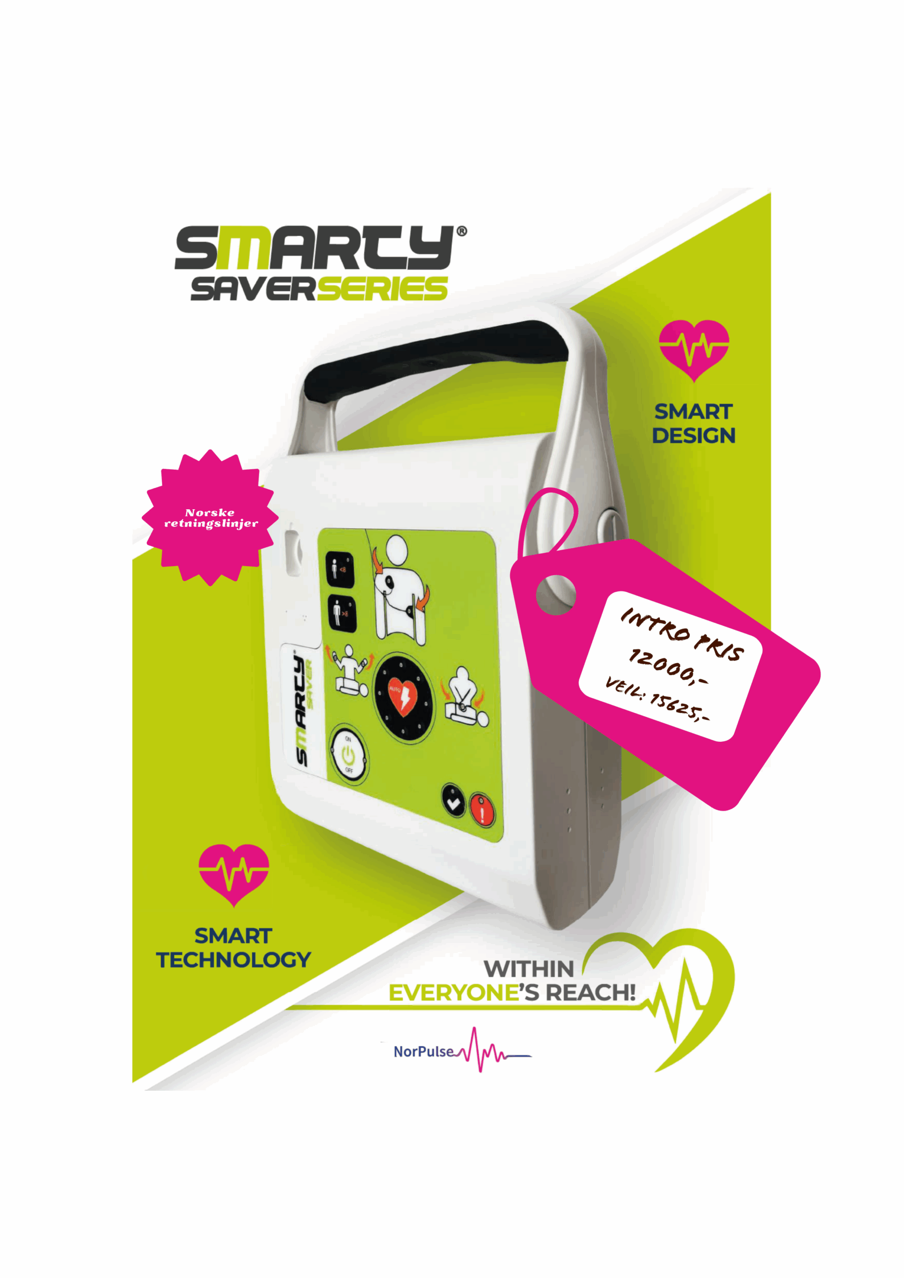 A.M.I Italia SmartySaver hjertestarter.